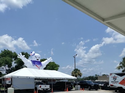 Close-up of hail dent removal work for Florida drivers